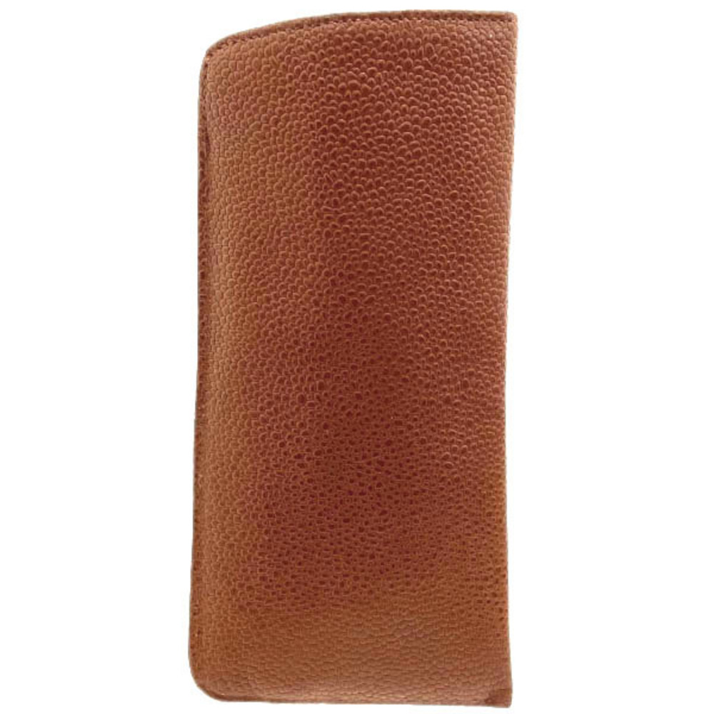 Chanel Skin glasses Caviar case Brown